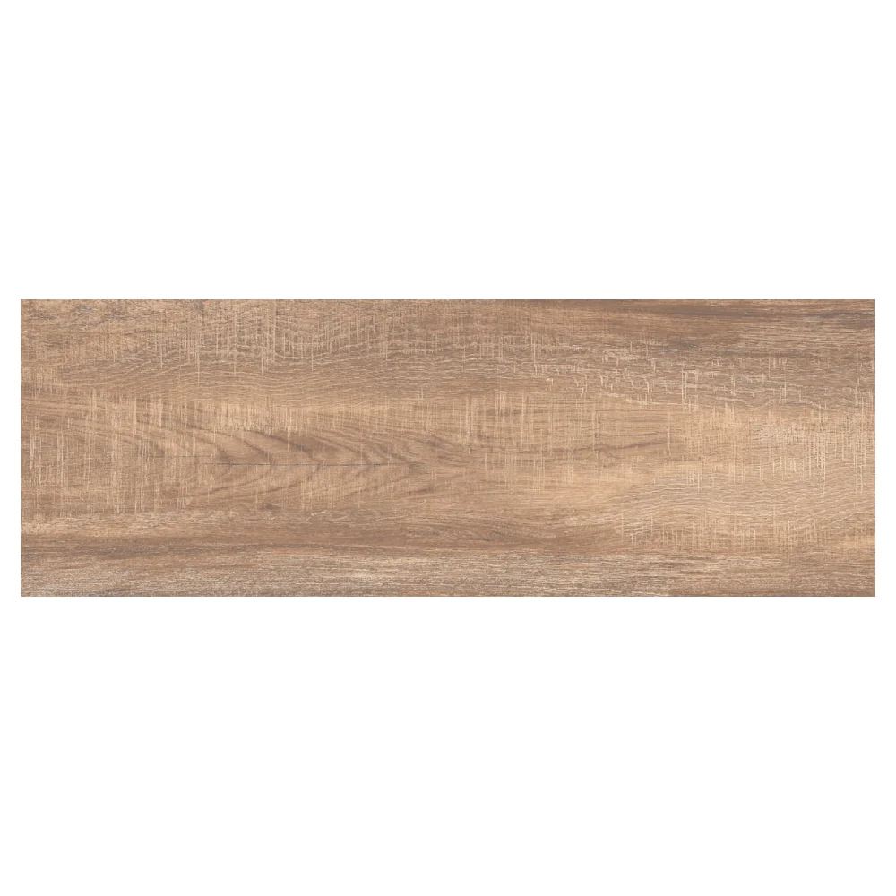 Gresie Tip Parchet Exterior / Interior Wooden Brown 20.5 x 60 cm Mata Portelanata Antiderapanta