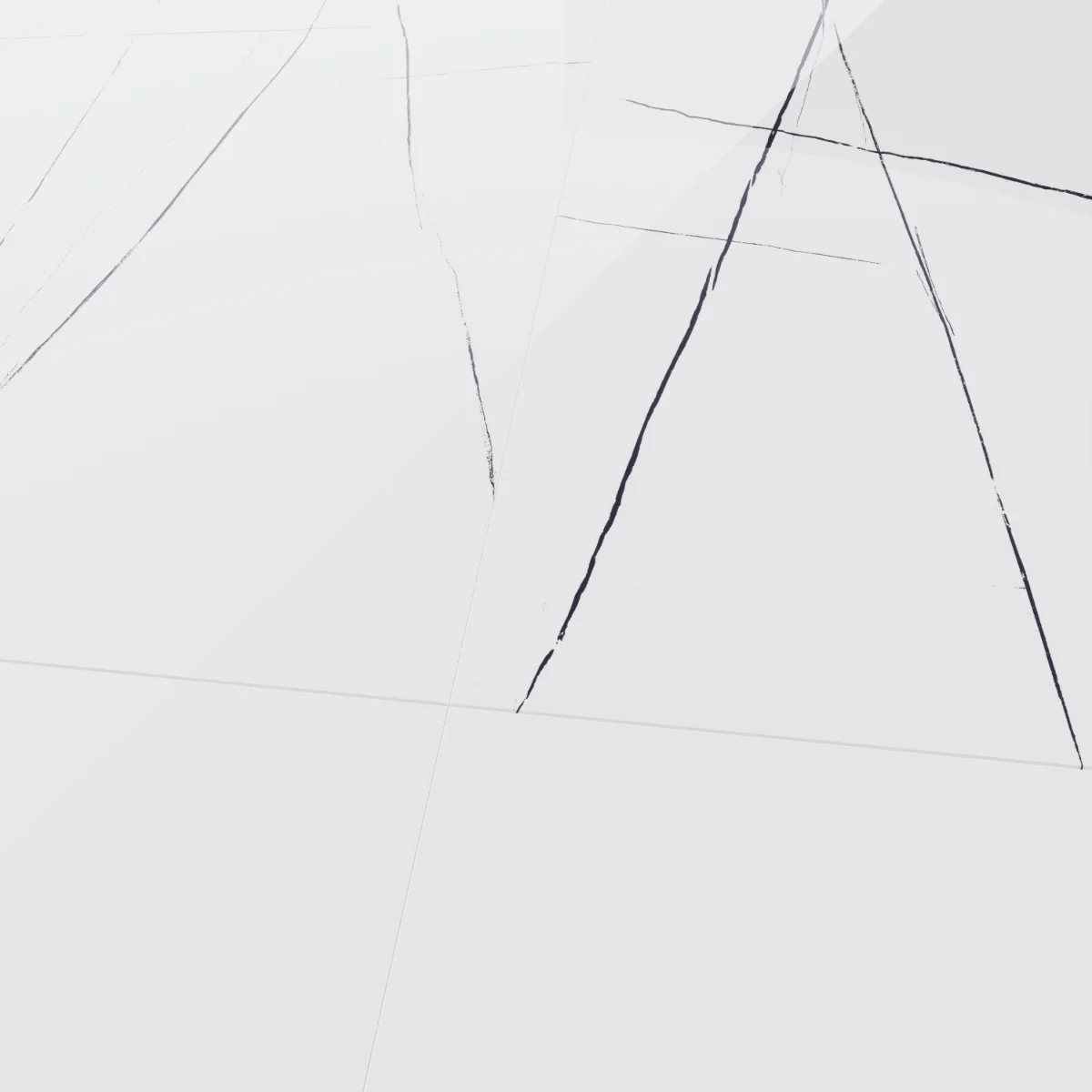 Gresie Exterior / Interior Portelanata Saint Laurent White 60 x 120 Cm Lucioasa Rectificata Tip Marmura