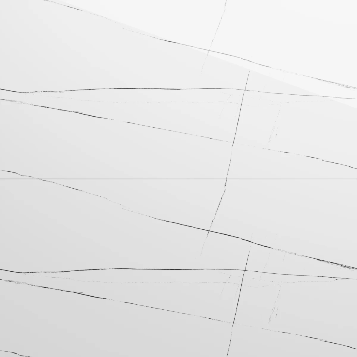 Gresie Exterior / Interior Portelanata Saint Laurent White 60 x 120 Cm Lucioasa Rectificata Tip Marmura