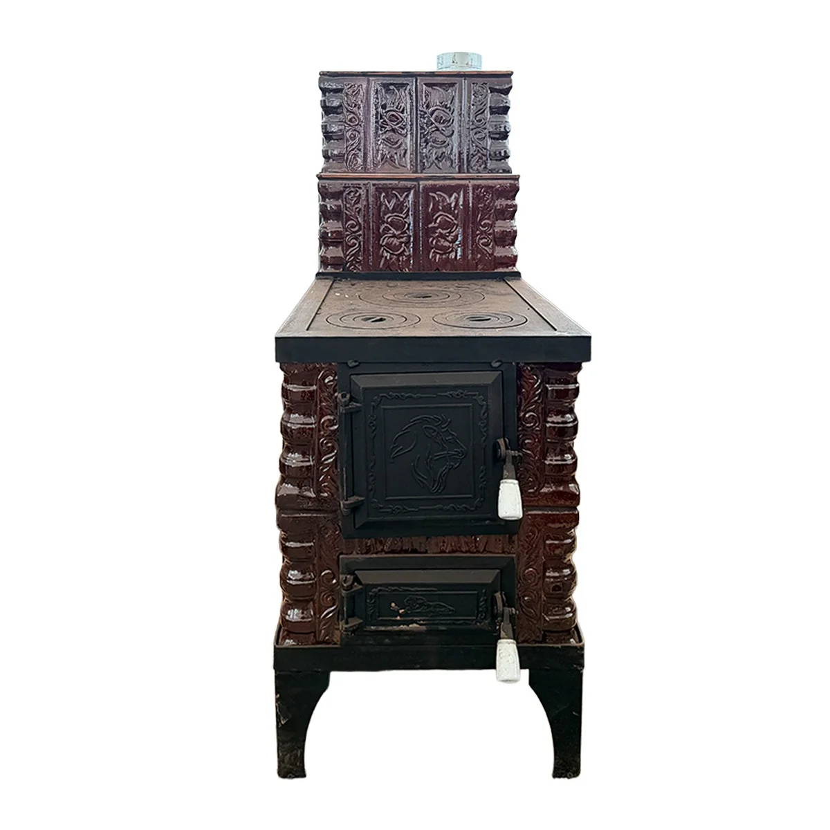 Soba Teracota Maro Tip Cizma 4 Randuri Evacuare Dreapta