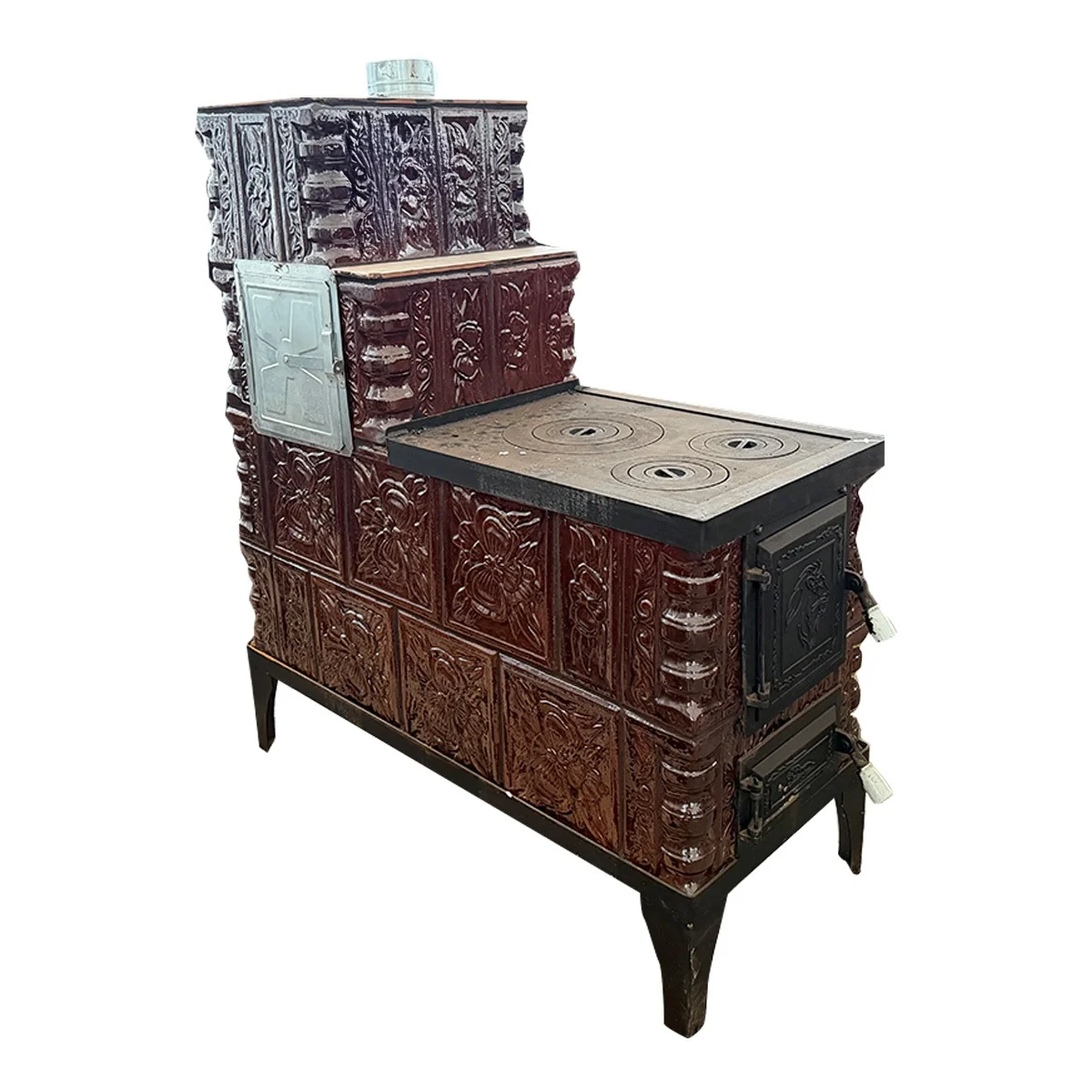 Soba Teracota Maro Tip Cizma 4 Randuri Evacuare Dreapta