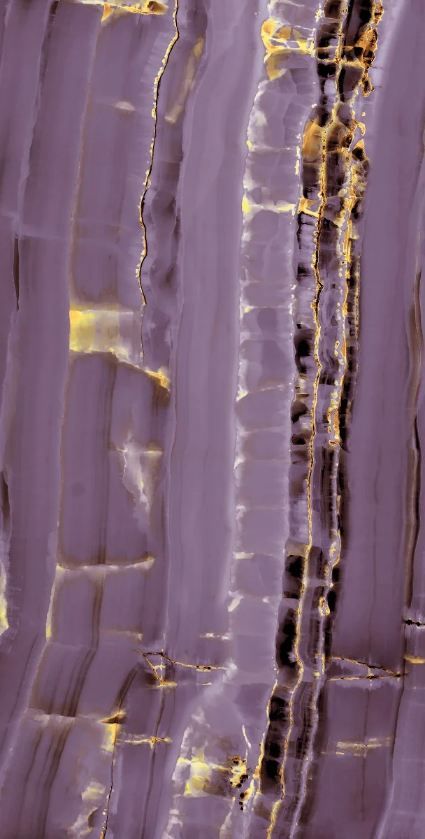 Gresie Exterior / Interior Portelanata Zenith Purple 60 x 120 cm Lucioasa Rectificata Tip Marmura