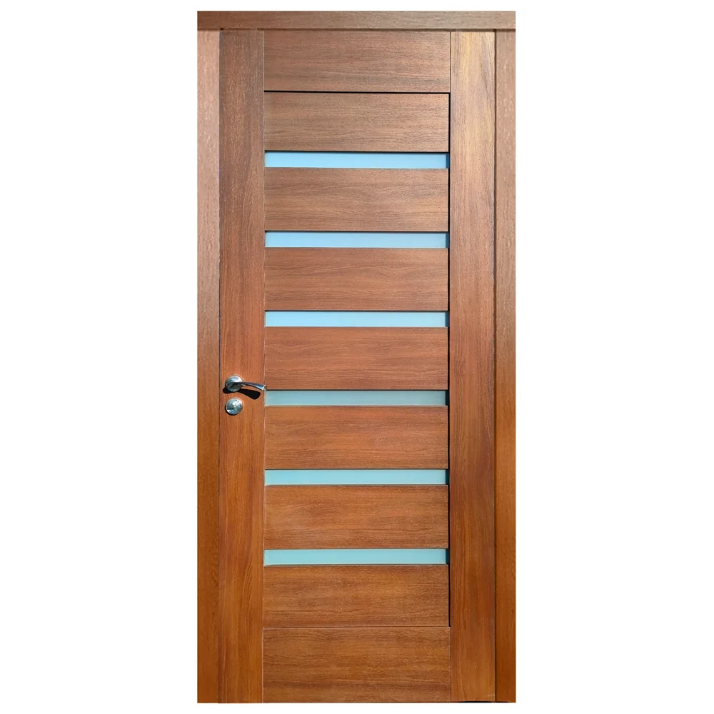 Usa De Interior Din Lemn Cu Geam KMC-034 2000/800 Stejar Inchis