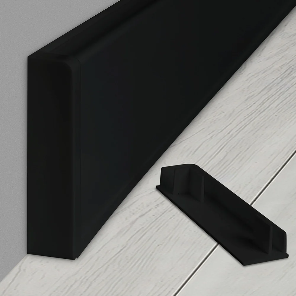 Plinta PVC Parchet Laminat Korner LS75 Venezia 002 Negru
