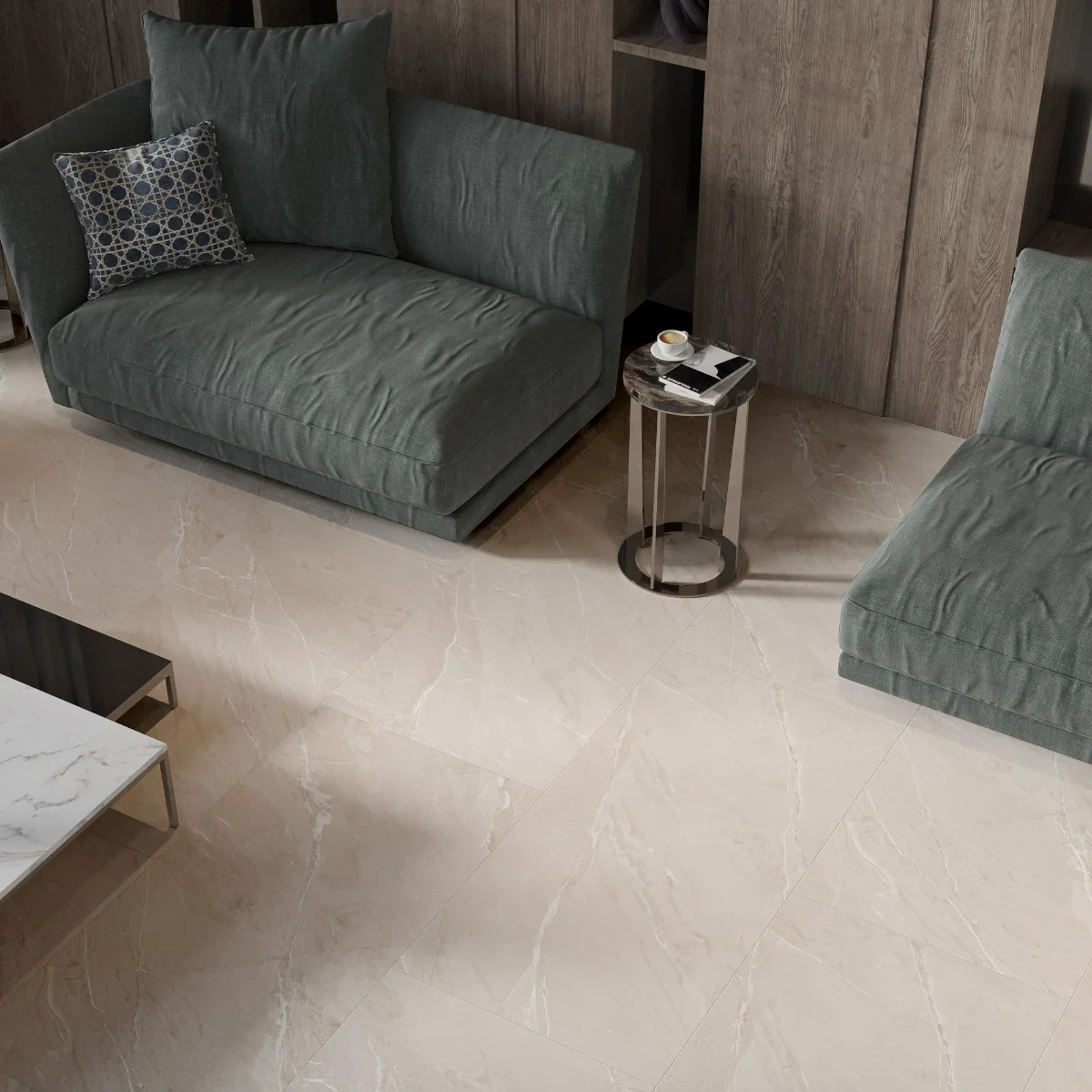 Gresie Exterior / Interior Portelanata Lagom Sand 60 x 119 5 Cm Mata Rectificata Tip Marmura