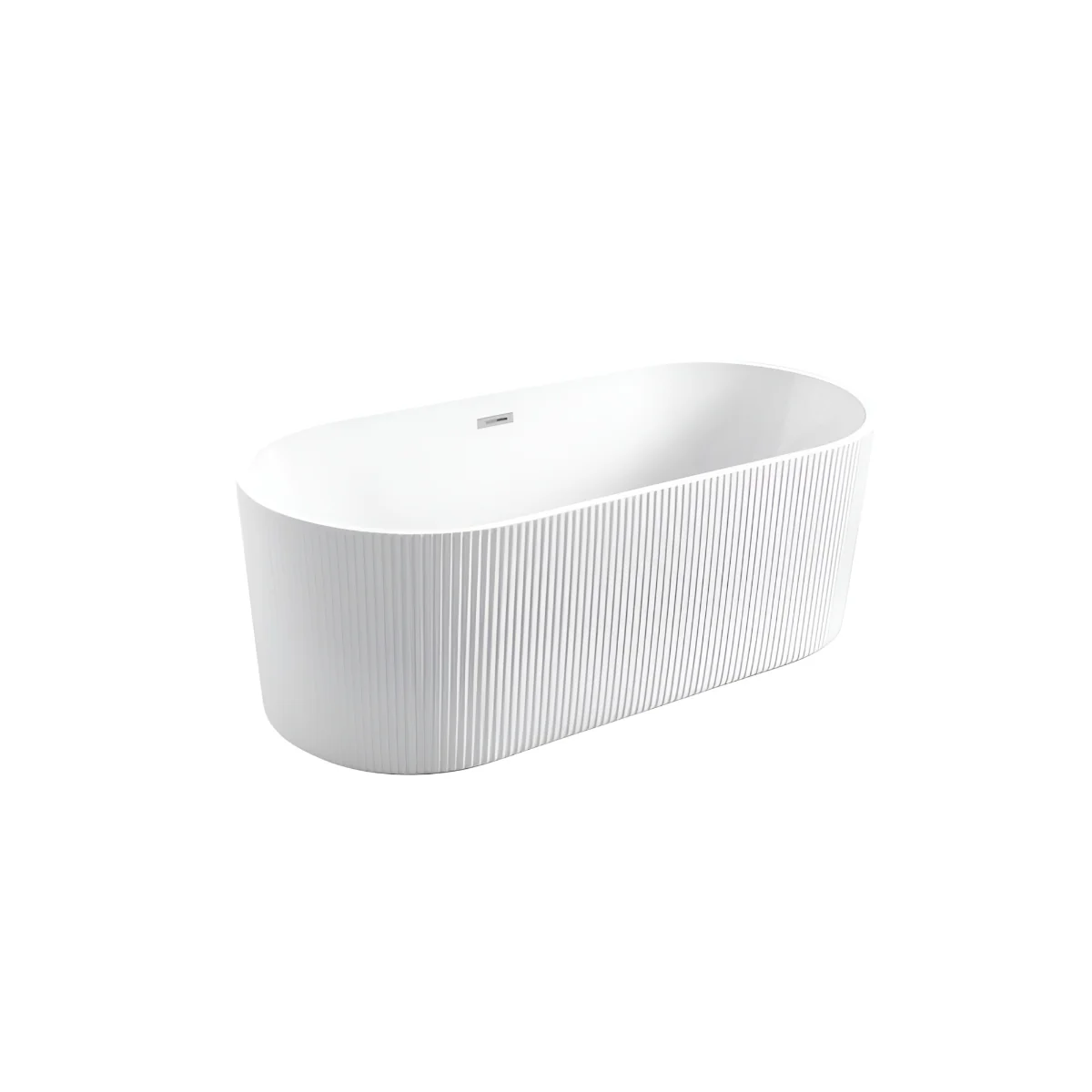 Cada Baie Freestanding Bella BSM-203S Model 3D Tip Riflaj 170 x 80 x 58 cm Alb