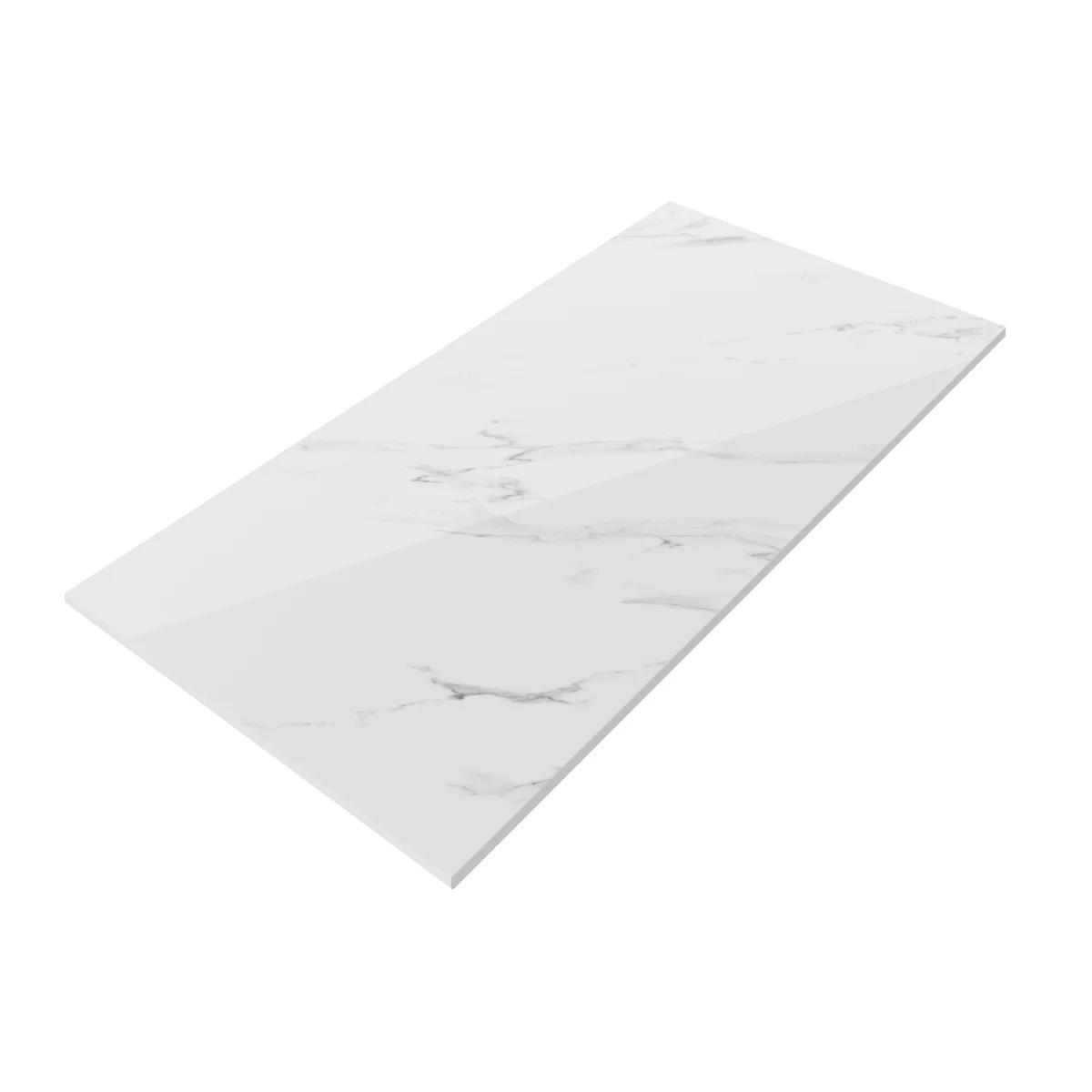 Gresie Exterior / Interior Portelanata Morden Statuario 60 x 120 cm Lucioasa Rectificata Tip Marmura