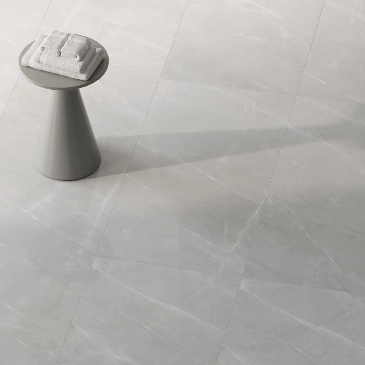 Gresie Exterior / Interior Portelanata Osmos Grey 60 x 120 cm Lucioasa Rectificata Tip Marmura