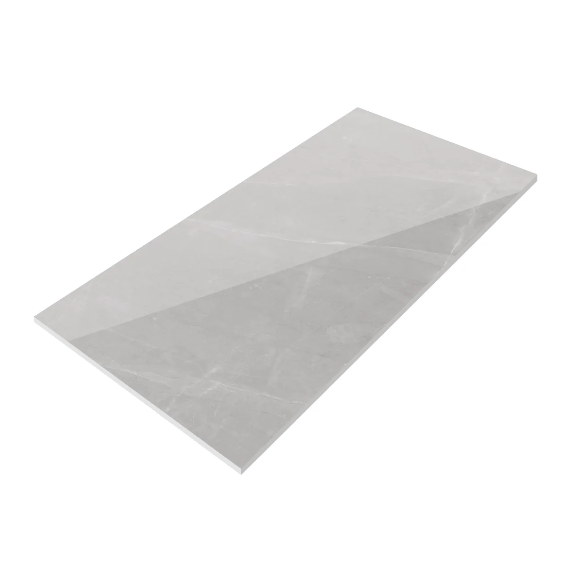 Gresie Exterior / Interior Portelanata Osmos Grey 60 x 120 cm Lucioasa Rectificata Tip Marmura