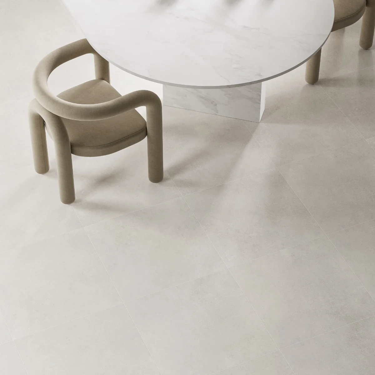 Gresie Exterior / Interior Portelanata Core Grey 60 x 60 Cm Mata Rectificata Aspect Ciment