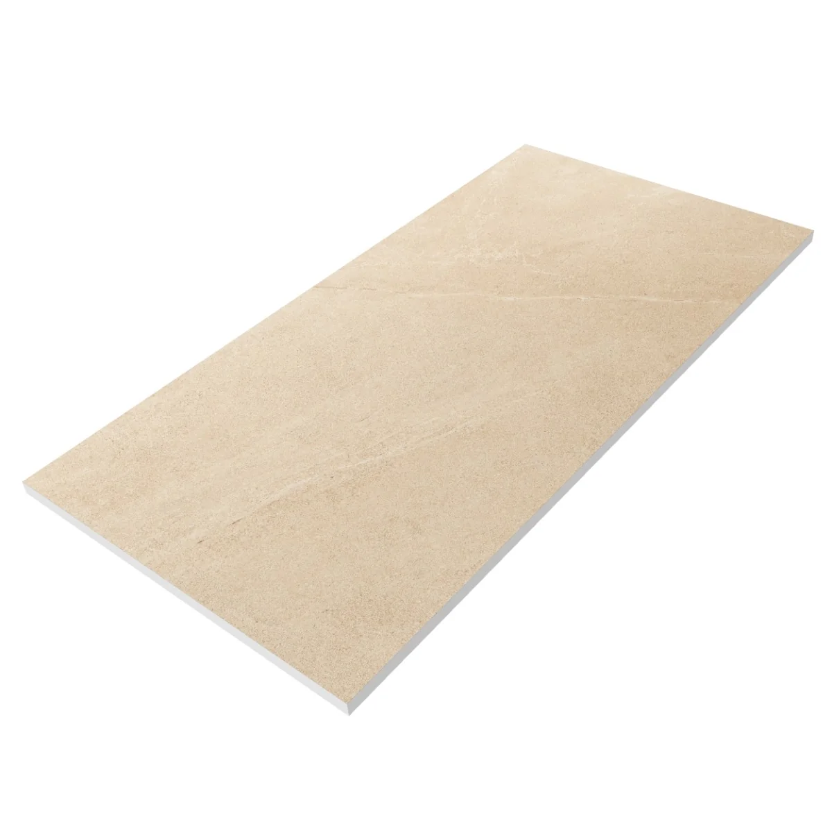 Gresie Exterior / Interior Portelanata Grainy Beige 60 x 120 cm Mata Rectificata Tip Piatra Naturala