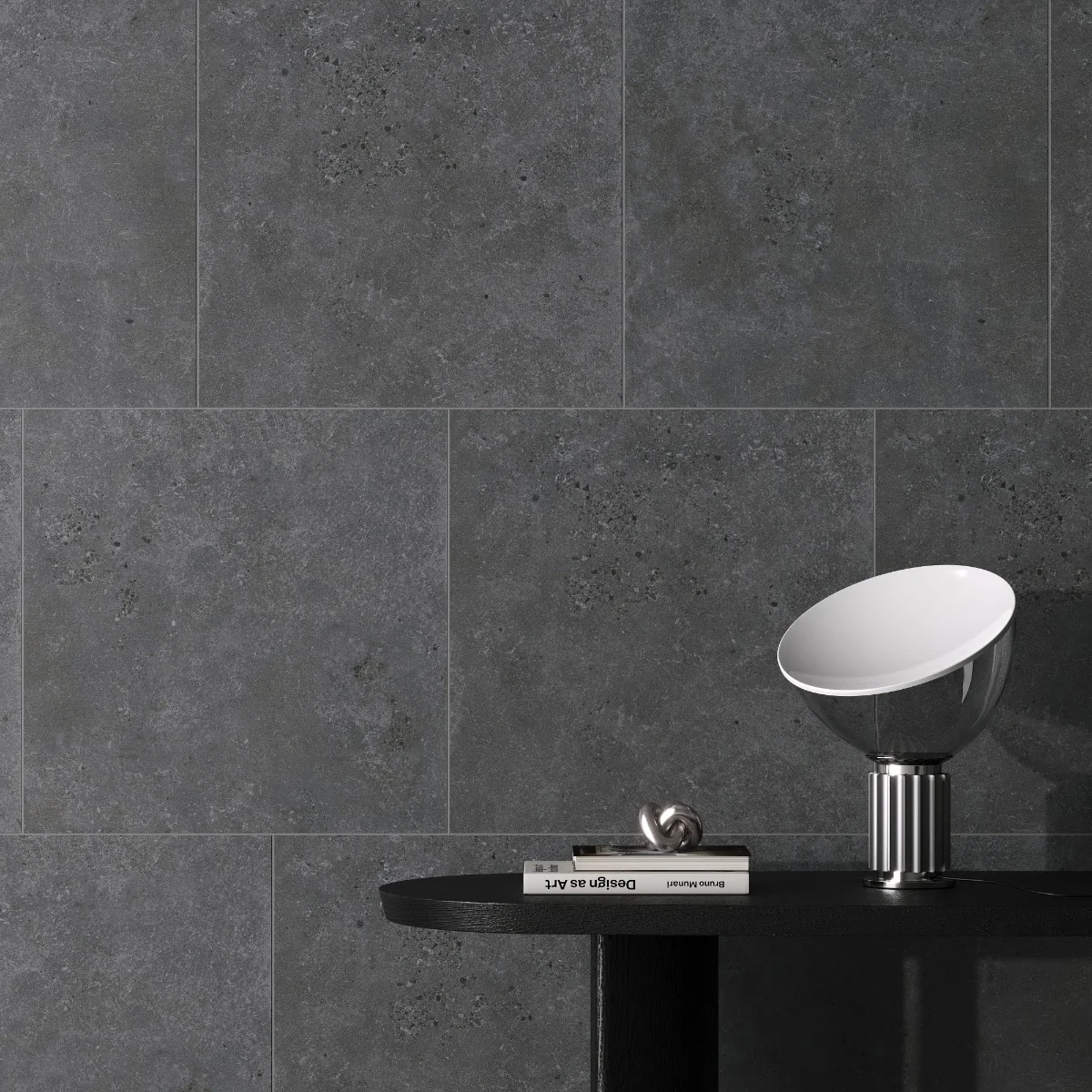 Gresie Exterior / Interior Antiderapanta Walk Anthracite 60 x 60 Cm Mata Portelanata Rectificata Aspect Ciment