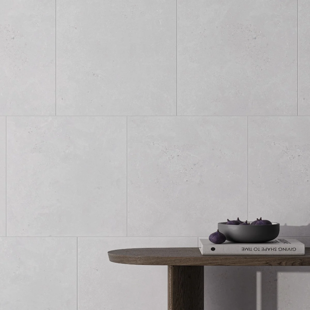 Gresie Exterior / Interior Antiderapanta Walk Bianco 60 x 60 cm Mata Portelanata Rectificata Aspect Ciment