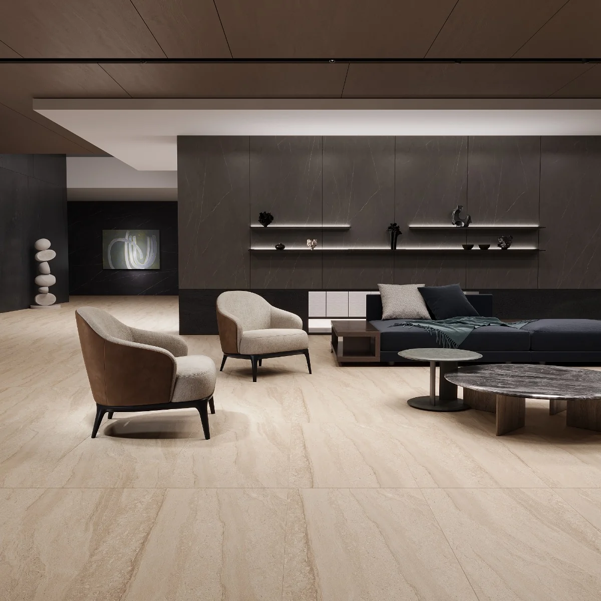 Gresie Portelanata Rectificata Cambridge Dyan 60X120 Mata