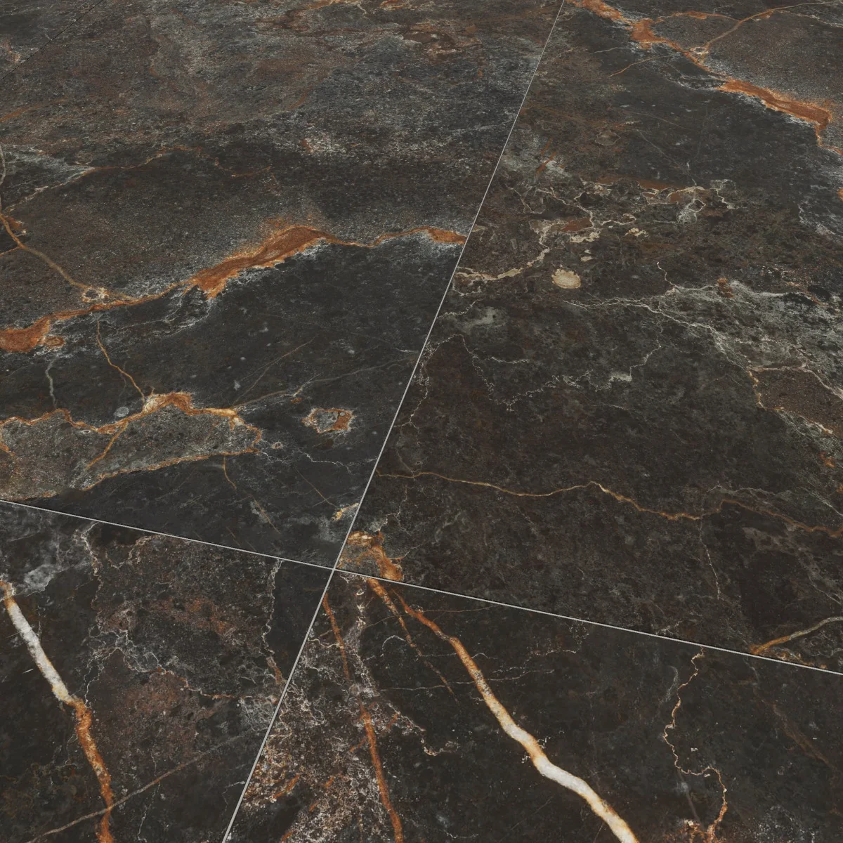 Gresie Porțelanată Rectificată Imperial Black (Richstone) 60X120 Mată