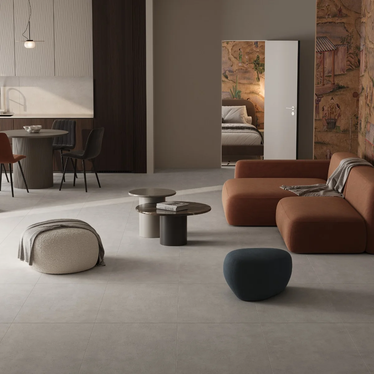 Gresie Portelanata Rectificata Titan Grey Antislip 60X60 Mata