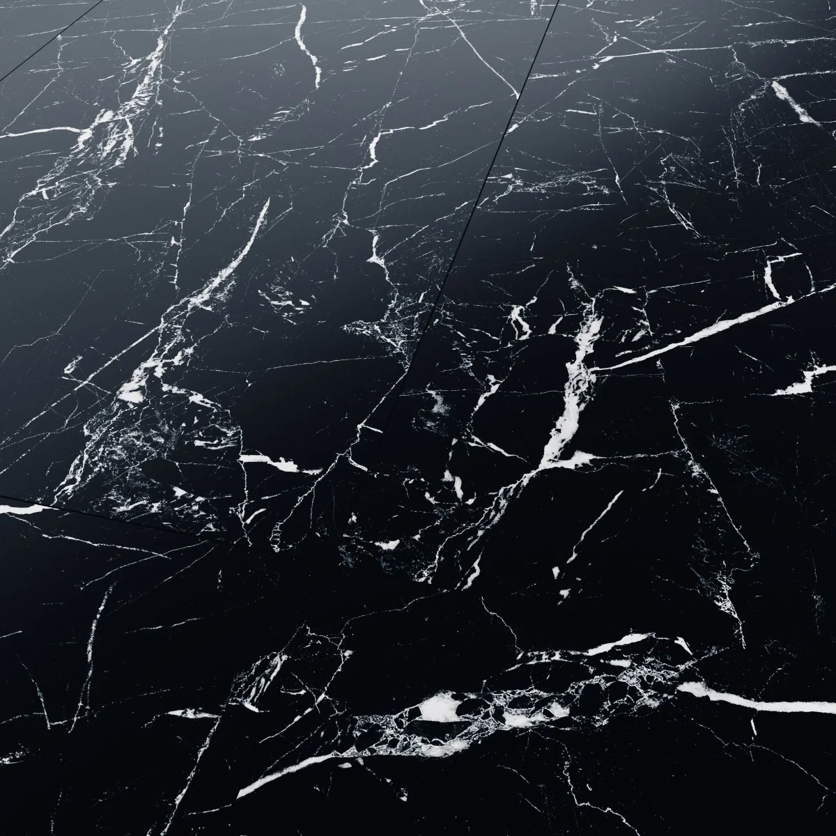 Gresie Exterior / Interior Antiderapanta Marquina Black 60 x 120 Mata Portelanata Rectificata