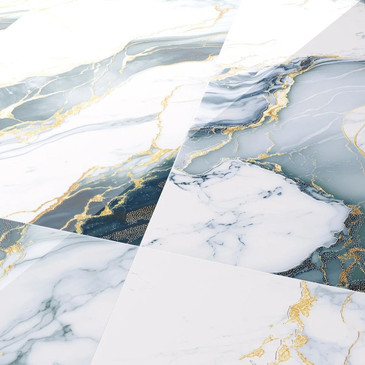 Gresie Cu Insertii Aurii Rozer Aqua Gold Insert Carving 60X120 Lucioasa