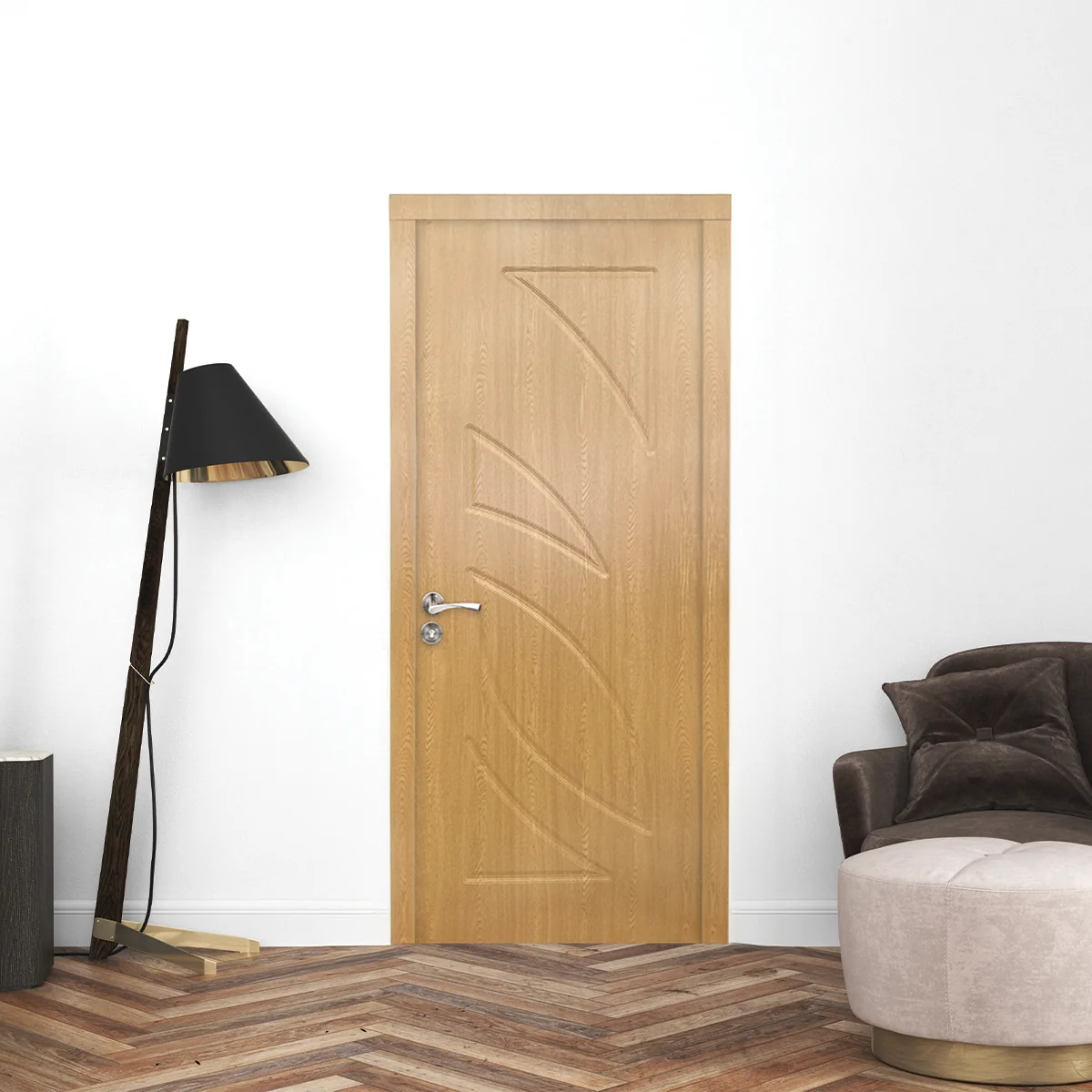 Usa Interior Din MDF RA 101 Reversibila Toc Inclus Stejar 60 x 200 cm