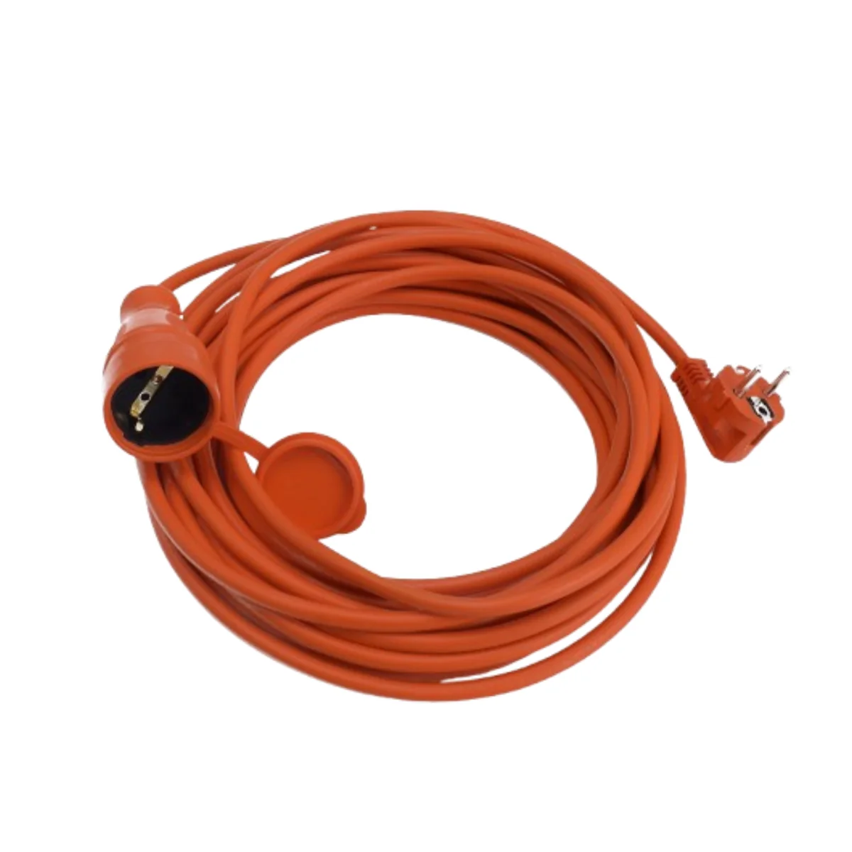 Prelungitor Cu Fișă Și Priză IP44 30 m Pentru Exterior Cu Capac De Protecție Secțiune Cablu 3x1.5 mm² Portocaliu