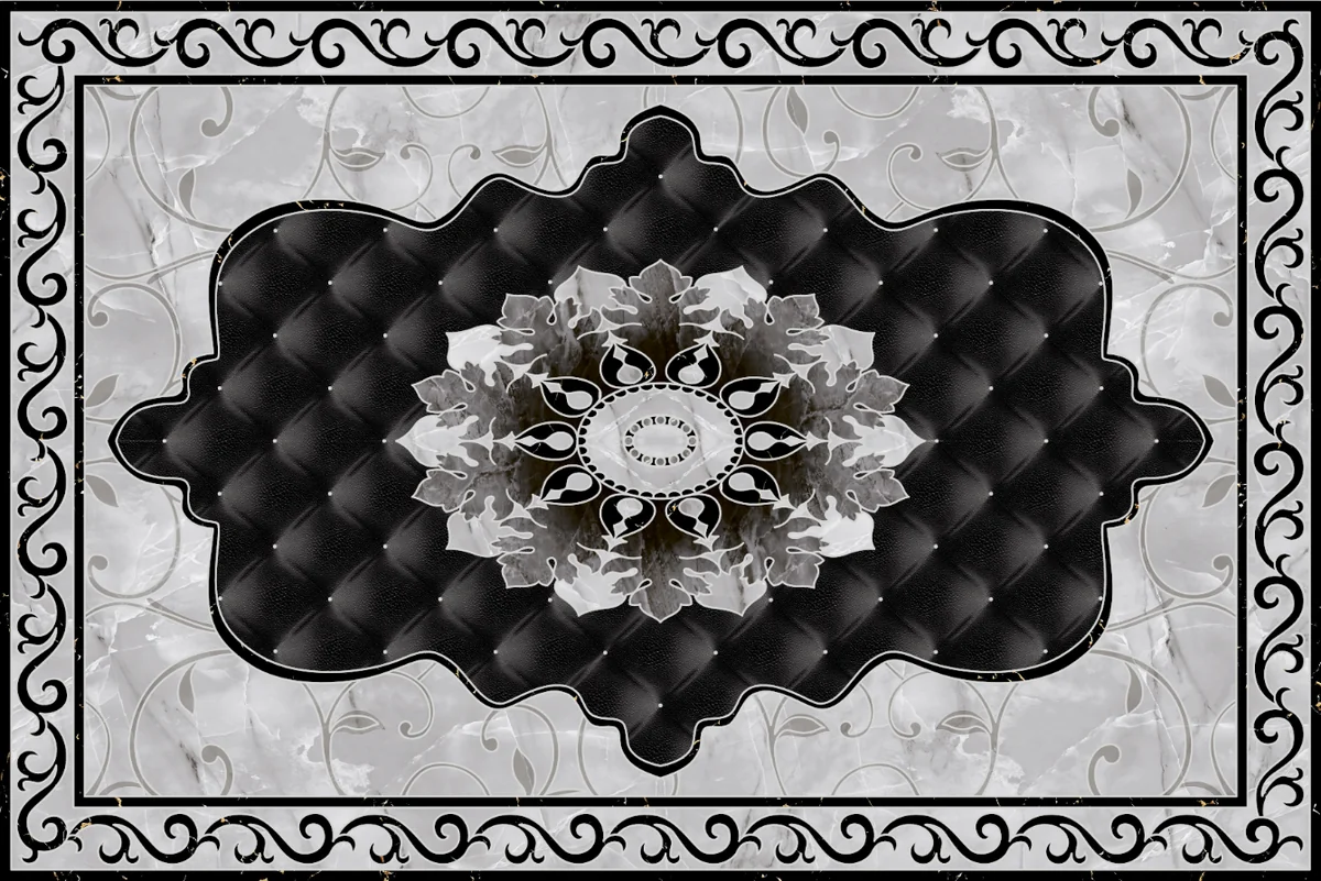 Gresie Decorativa / Covor Ceramic Baroque Nadir 1218632-1A 120X180 (6 Placi 60X60) Lucioasa