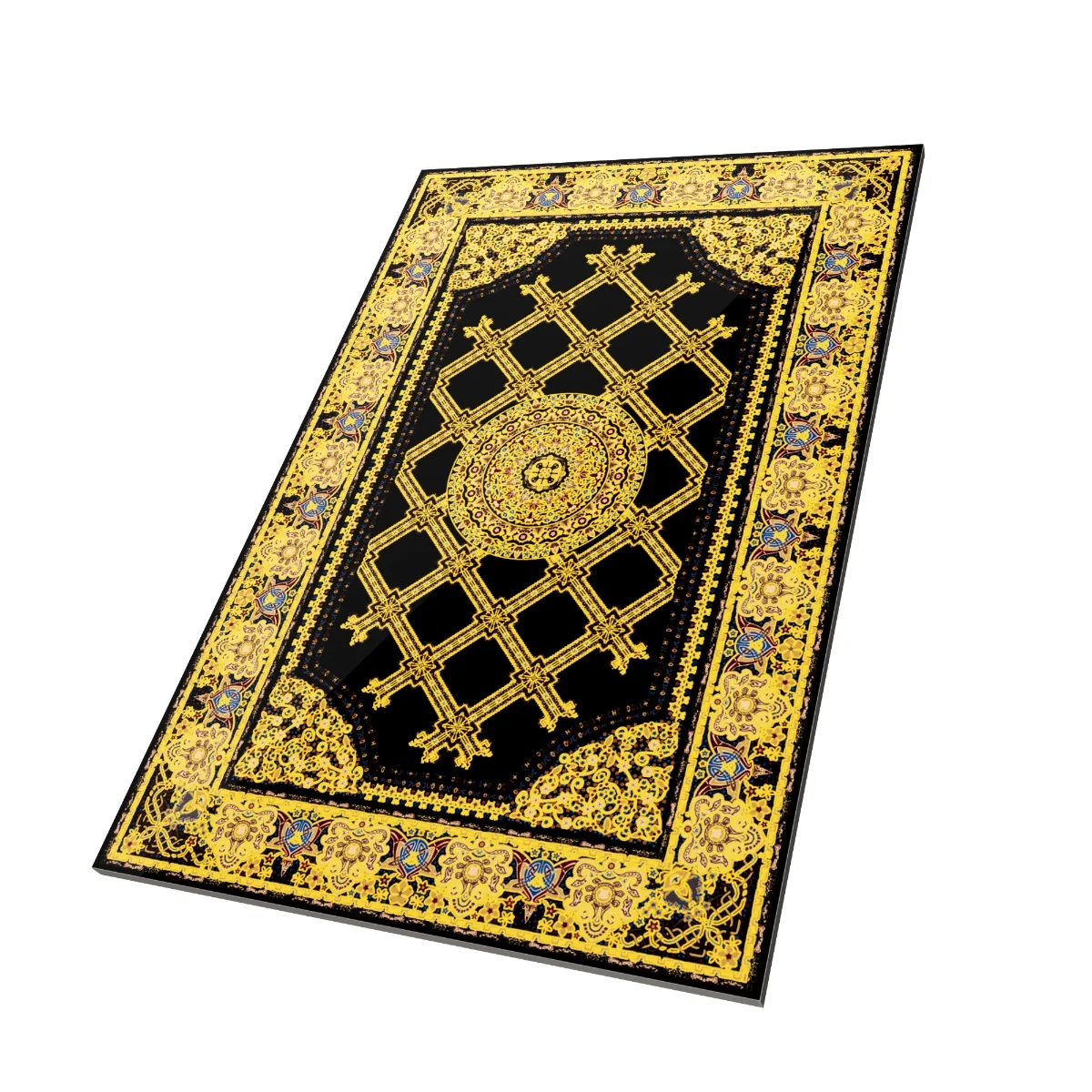 Gresie Decorativa / Covor Ceramic Baroque Aswad 1218517-1B 120X180 (6 Placi 60X60) Lucioasa