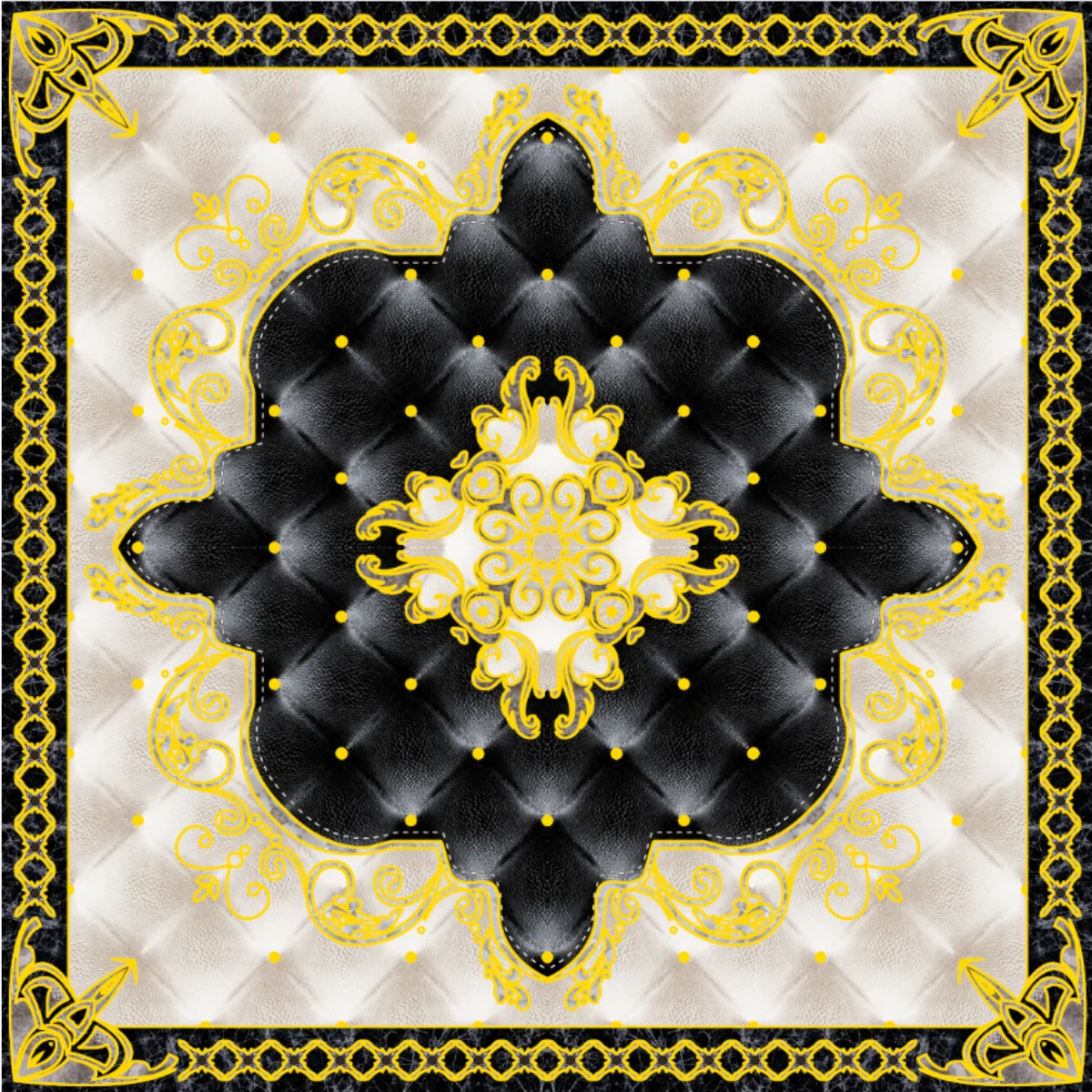 Gresie Decorativa / Covor Ceramic Baroque Safa 12497-1B 120X120 (4 Placi 60X60) Lucioasa