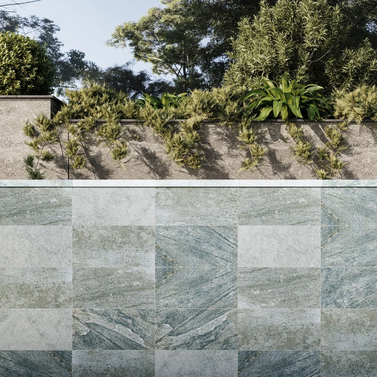 Gresie Antiderapanta Portelanata Pentru Piscina Ibiza 30X60 Mata