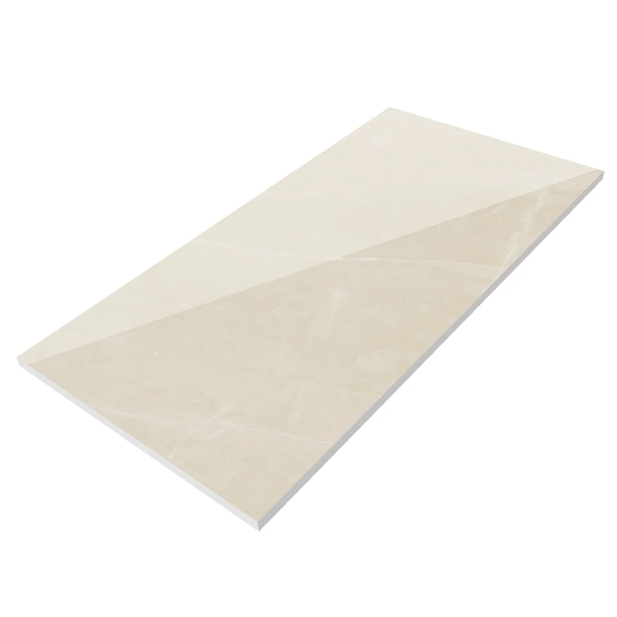 Gresie Exterior / Interior Portelanata Osmos Crema 60 x 120 Cm Lucioasa Rectificata Tip Marmura