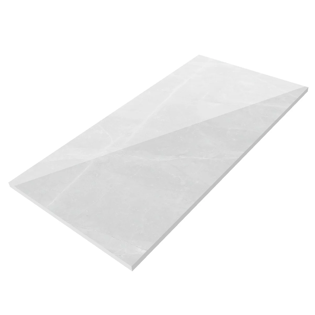 Gresie Exterior / Interior Portelanata Osmos White 60 x 120 cm Lucioasa Rectificata Tip Marmura