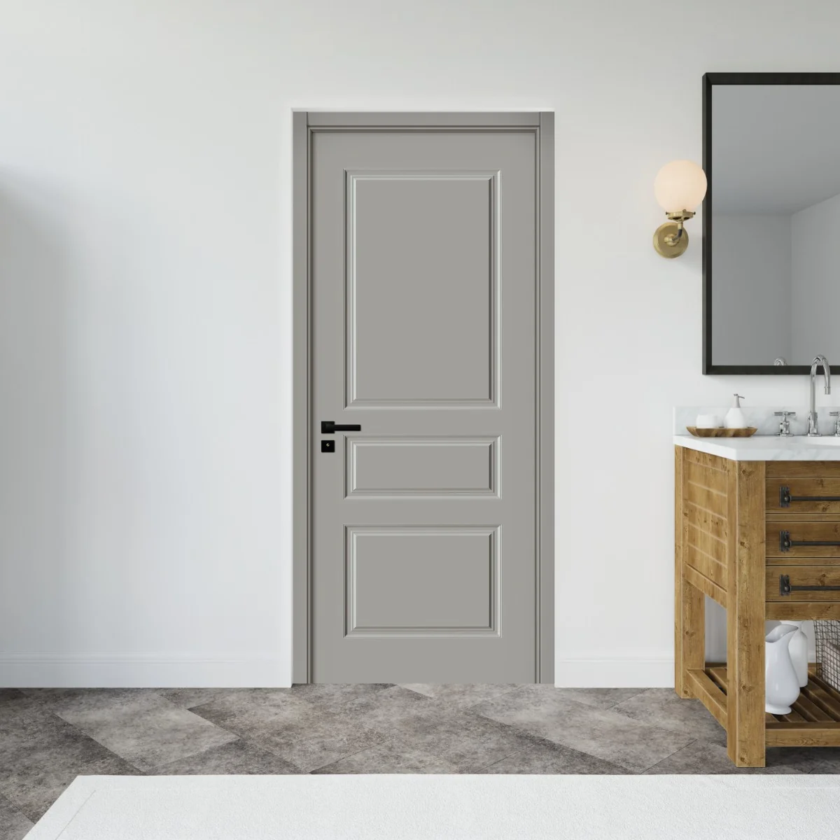 Usa De Interior Din Lemn SY-2102 2000/700 mm Gri Vulcanic