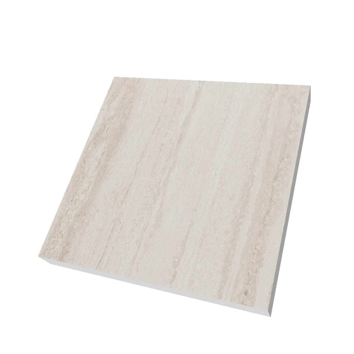 Gresie Antiderapanta Exterior / Interior Fiorito Travertine Silver 60X60X2 Mata Portelanata Rectificata Aspect Ciment