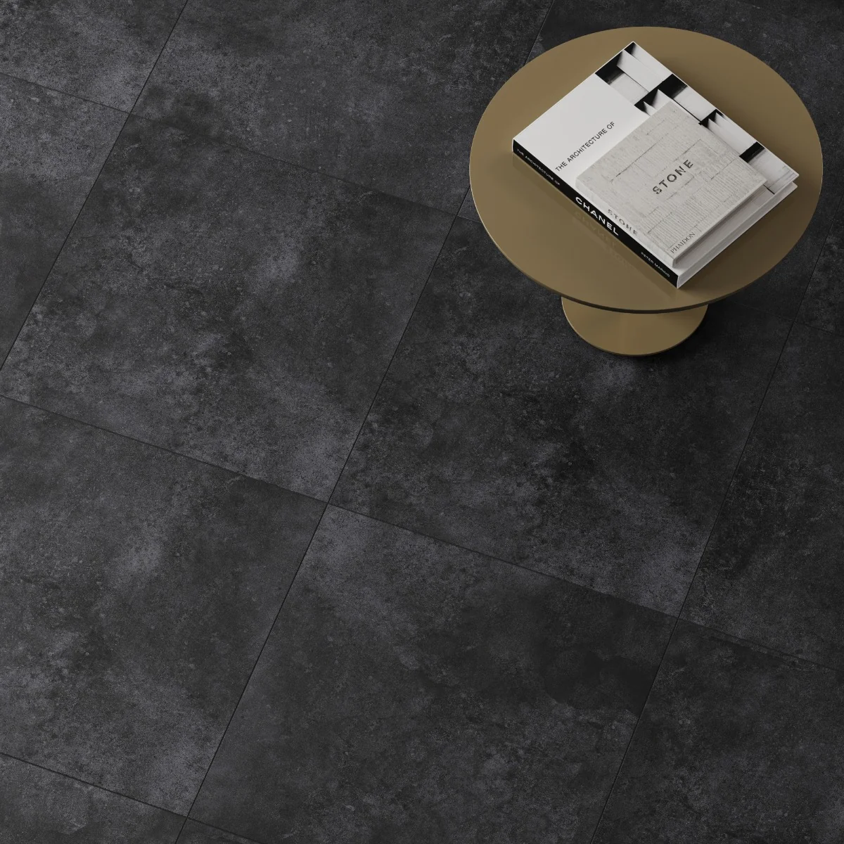 Gresie Antiderapanta Exterior / Interior Luna Ash 60X60X2 Mata Portelanata Rectificata Aspect Ciment