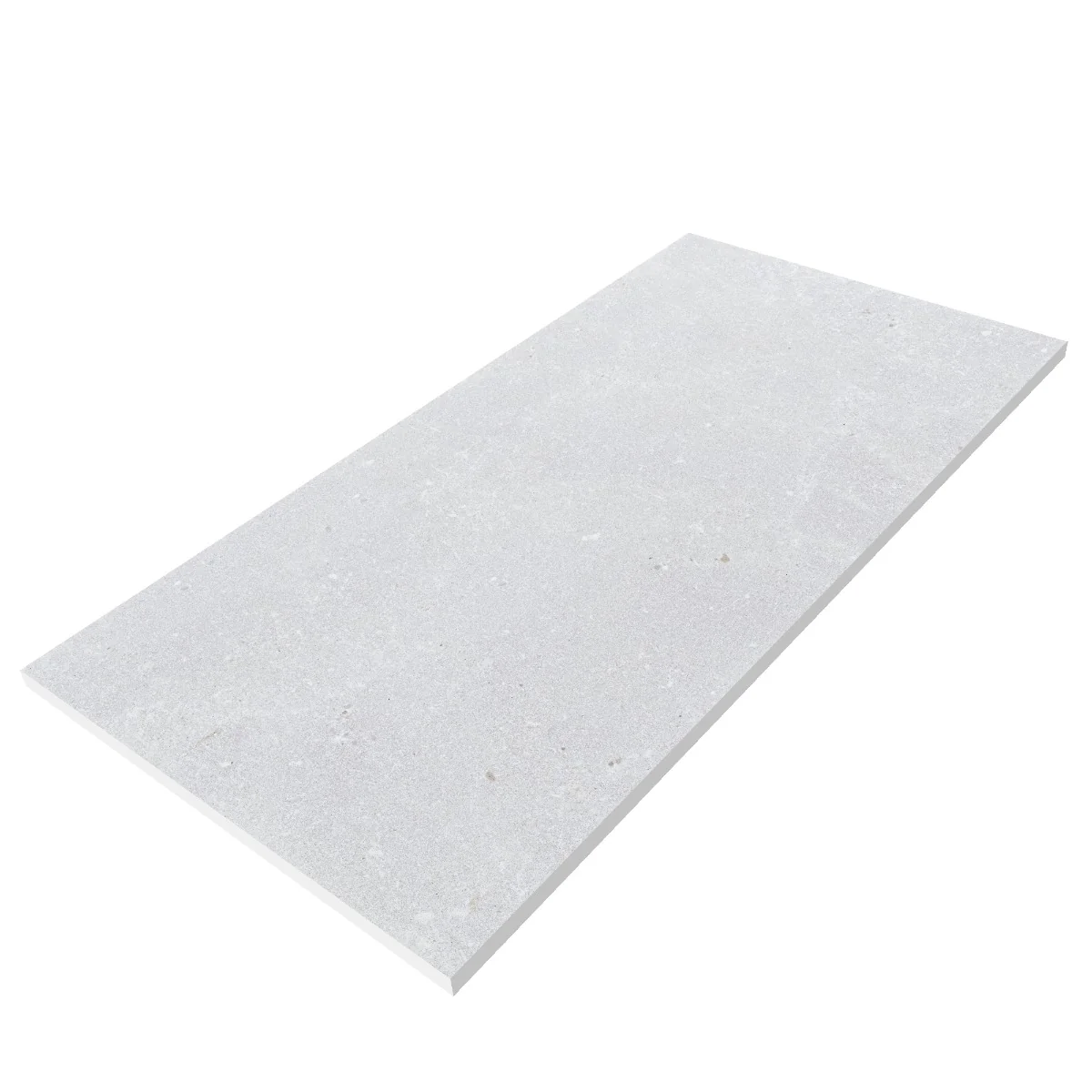 Gresie Exterior / Interior Antiderapanta Walk Bianco 30 x 60 cm Mata Portelanata Aspect Ciment