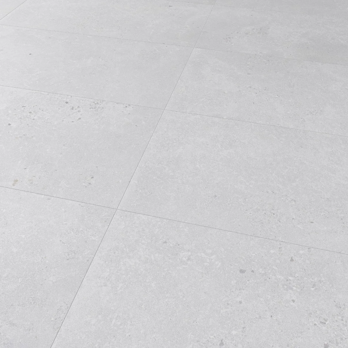 Gresie Exterior / Interior Antiderapanta Walk Bianco 30 x 60 cm Mata Portelanata Aspect Ciment