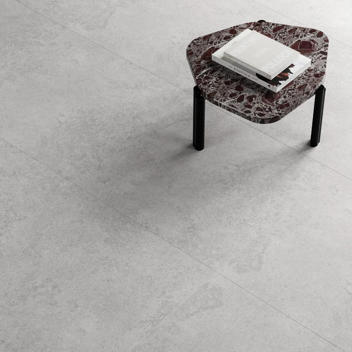 Gresie Exterior / Interior Antiderapanta Glem Bianco 60 x 60 Cm Mata Portelanata Rectificata Aspect Ciment