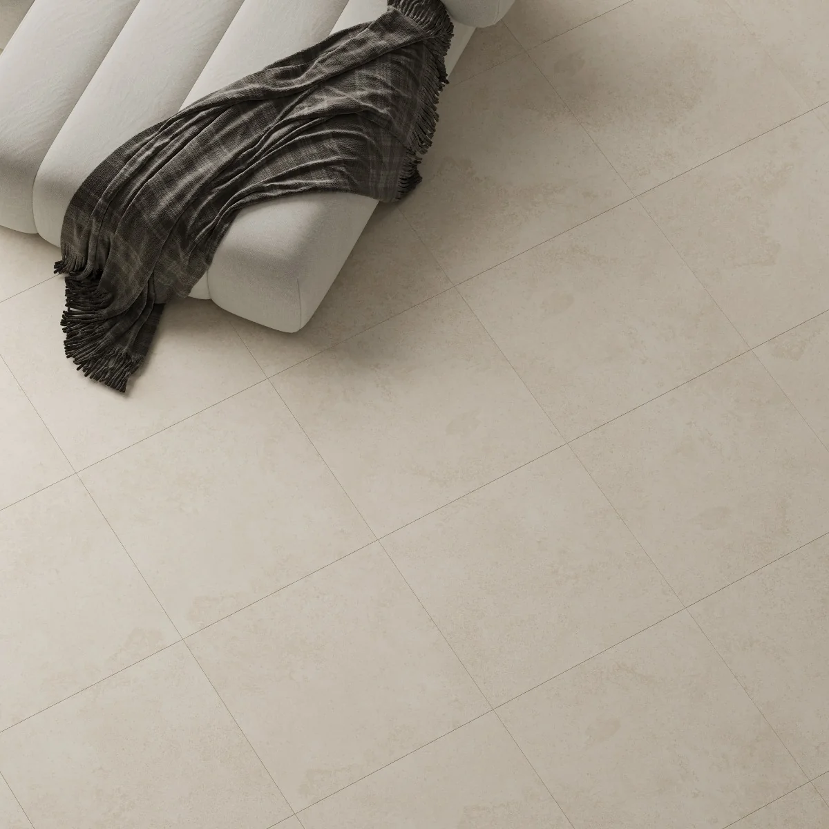 Gresie Exterior / Interior Antiderapantă Glem Crema 60 x 60 cm Mată Porțelanată Rectificată Aspect Ciment