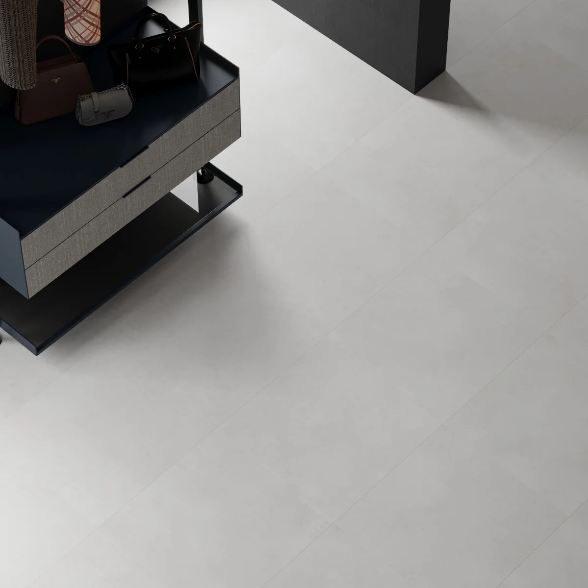 Gresie Antiderapanta Exterior / Interior Core White 60 x 60 cm Mata Portelanata Aspect Ciment