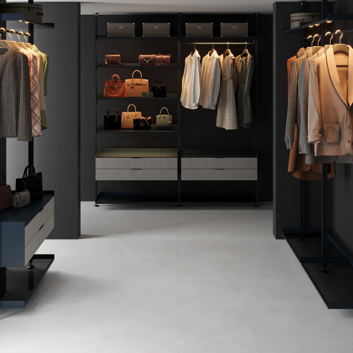 Gresie Antiderapanta Exterior / Interior Core White 60 x 60 cm Mata Portelanata Aspect Ciment