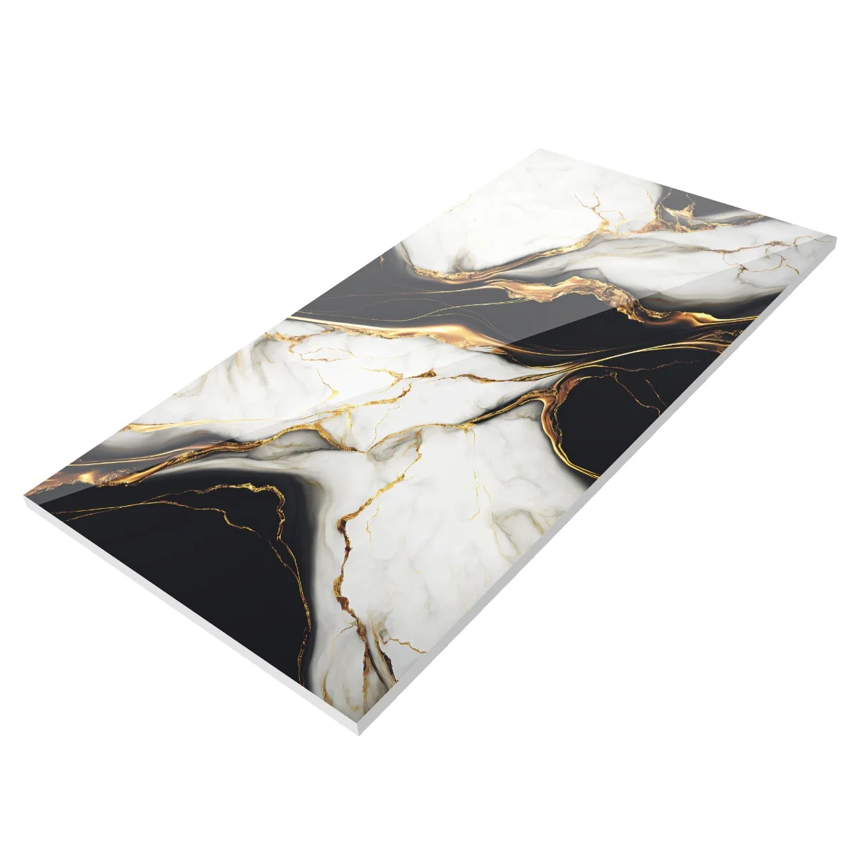 Gresie Portelanata Exterior / Interior Ruby Black 60 x 120 cm Lucioasa Rectificata Tip Marmura