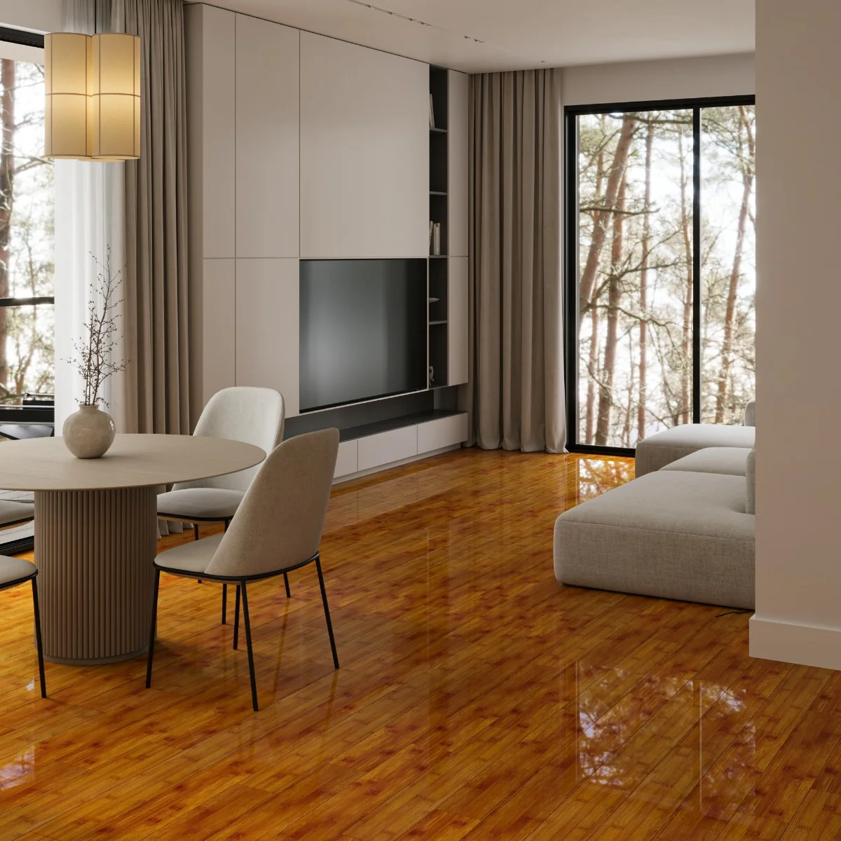 Parchet Laminat Royal/Robust Glossy Bambus XL 12.3 mm Clasa 31 AC3