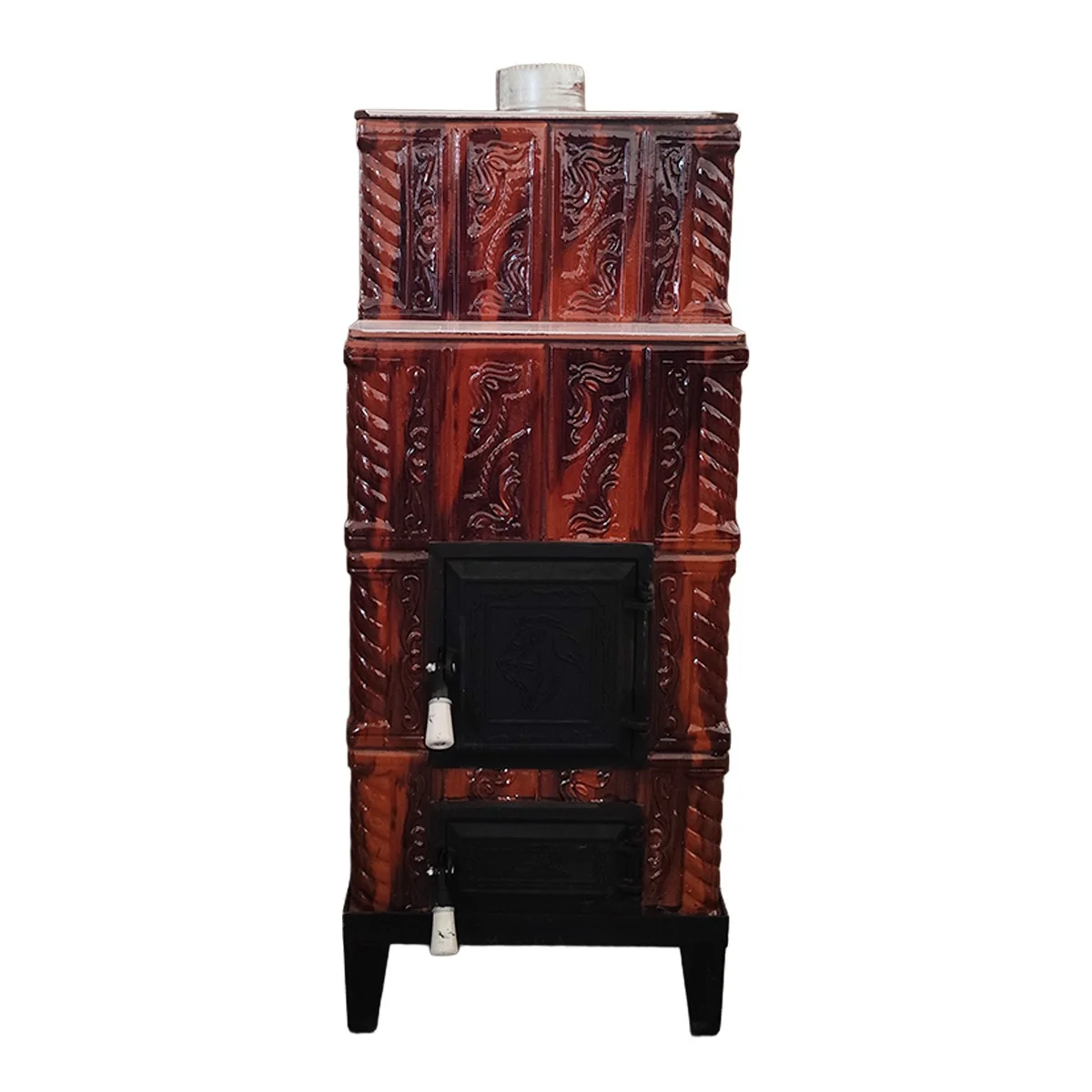 Soba Teracota 4 Randuri Maro Degrade 45 x 45 x 110 cm Evacuare Centru