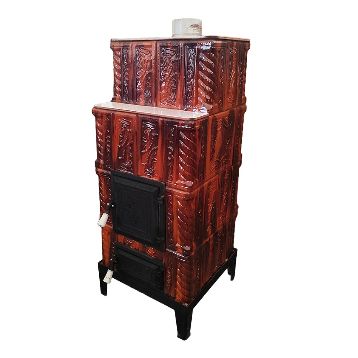 Soba Teracota 4 Randuri Maro Degrade 45 x 45 x 110 cm Evacuare Centru