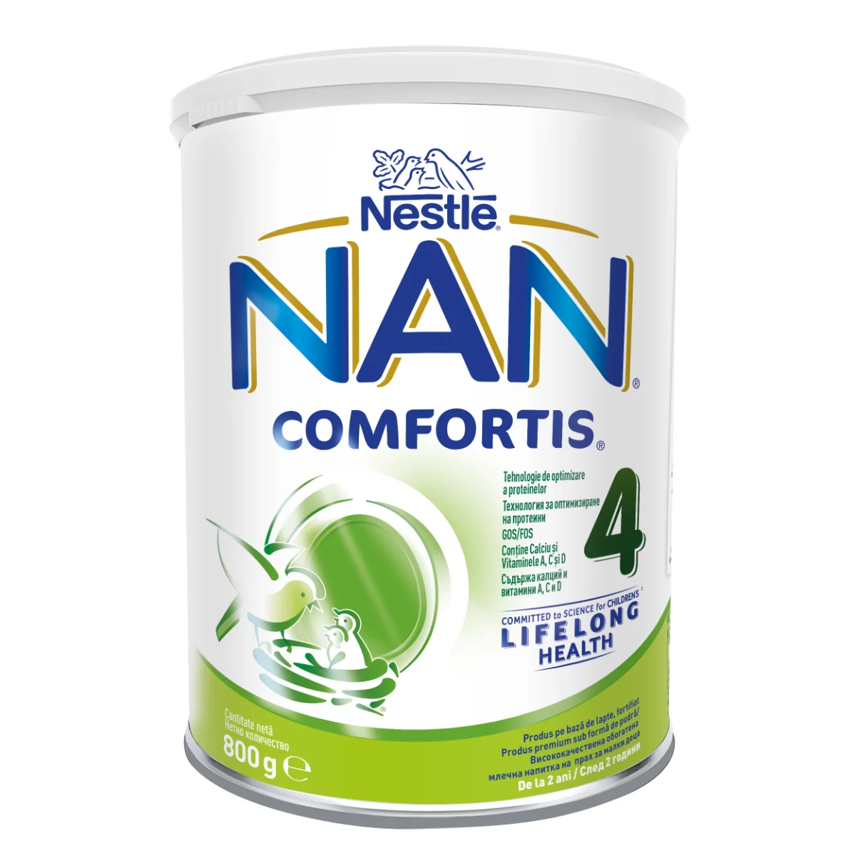 Produs pe baza de lapte praf fortifiat Nan Comfortis 4 de la 2 ani, 800g, Nestle