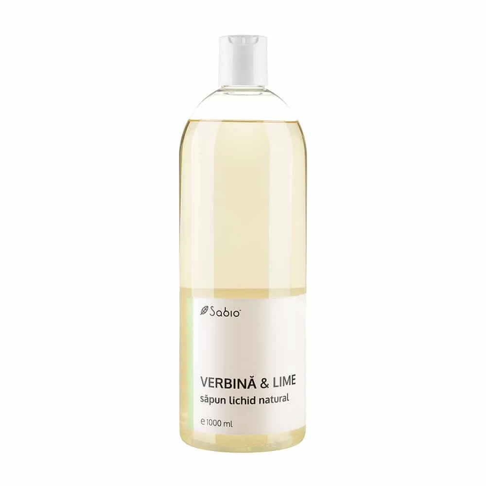 Sapun lichid natural verbina si lime, 1000ml, Sabio