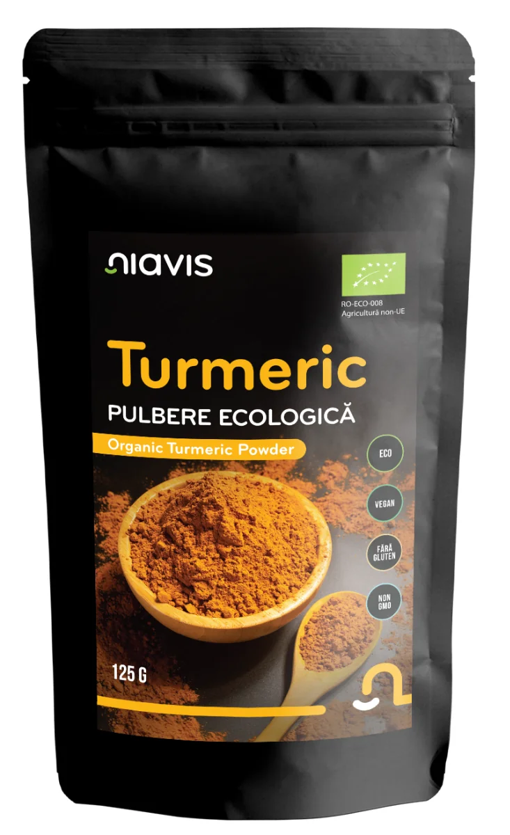 Turmeric Pulbere ecologica, 125g, Niavis