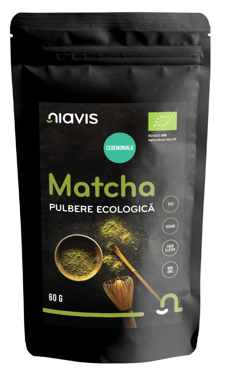 Matcha Pulbere ecologica, 60g, Niavis