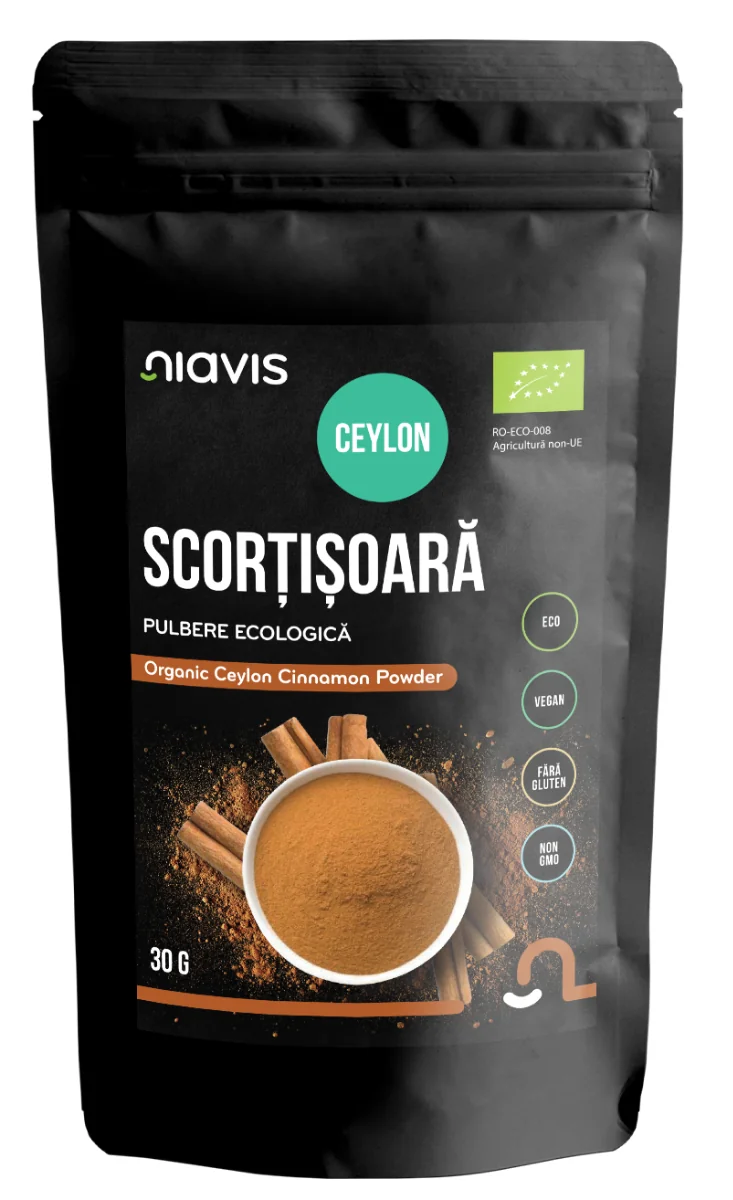 Scortisoara Ceylon Pulbere ecologica, 30g, Niavis