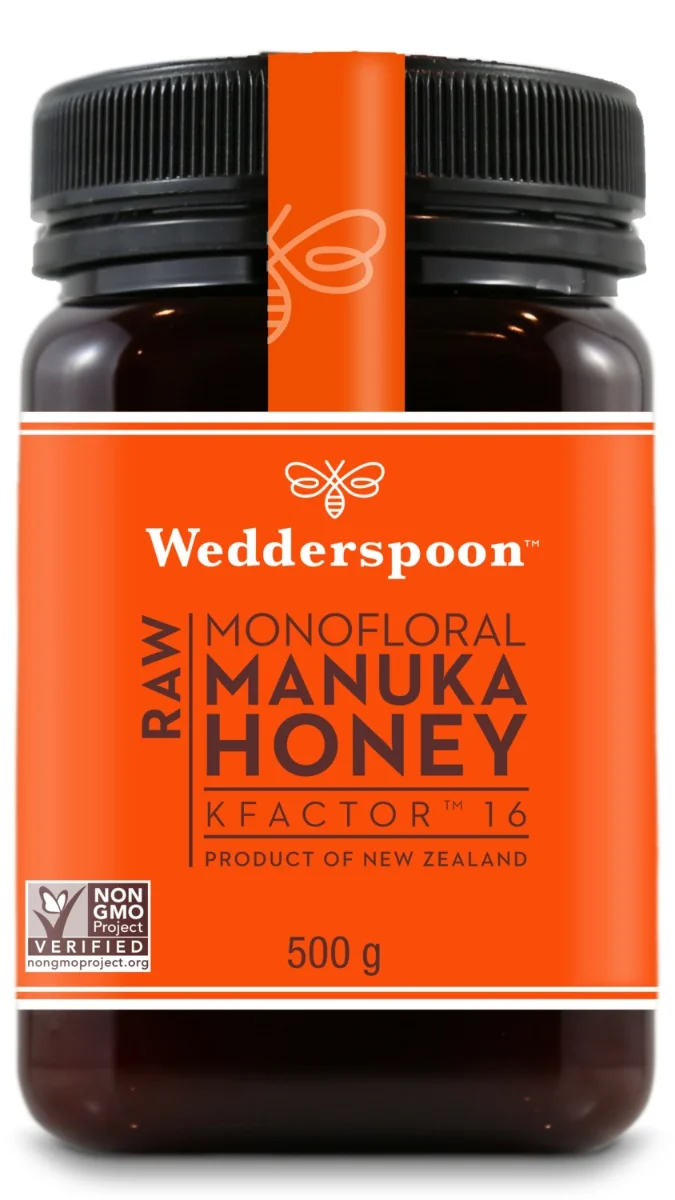Miere de Manuka KFactor 16 Raw, 500g, Wedderspoon