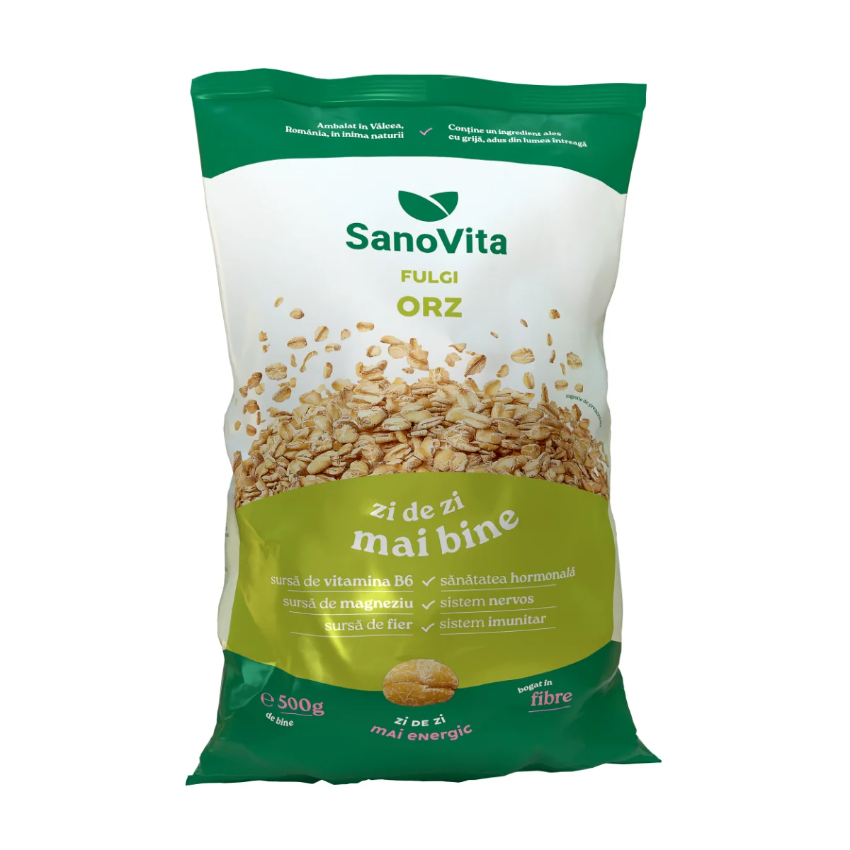 Fulgi de orz, 500g, SanoVita